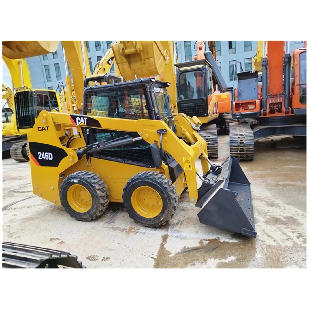 Original Cat Brand Skid Steer Loader Used Caterpillar 246d 246c 262d ...