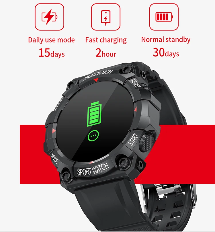 1.3 inch blood pressure FD68 smartwatch for Android and IOS phones-Wholesale Item