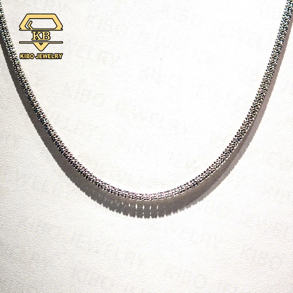 Moon Ice Chain Silver 925 - Diamond Cut Shiny Necklace