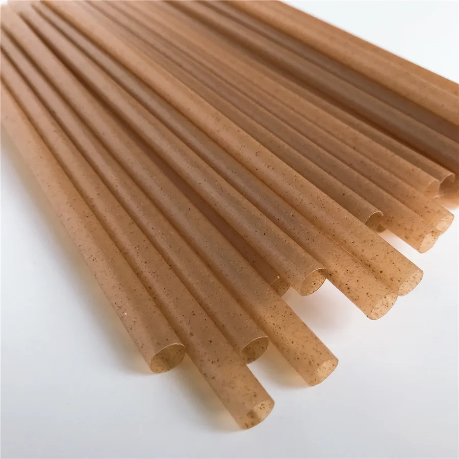 8mm Biodegradable Natural Bagsasse Sugar Cane Drinking Straw 8mm