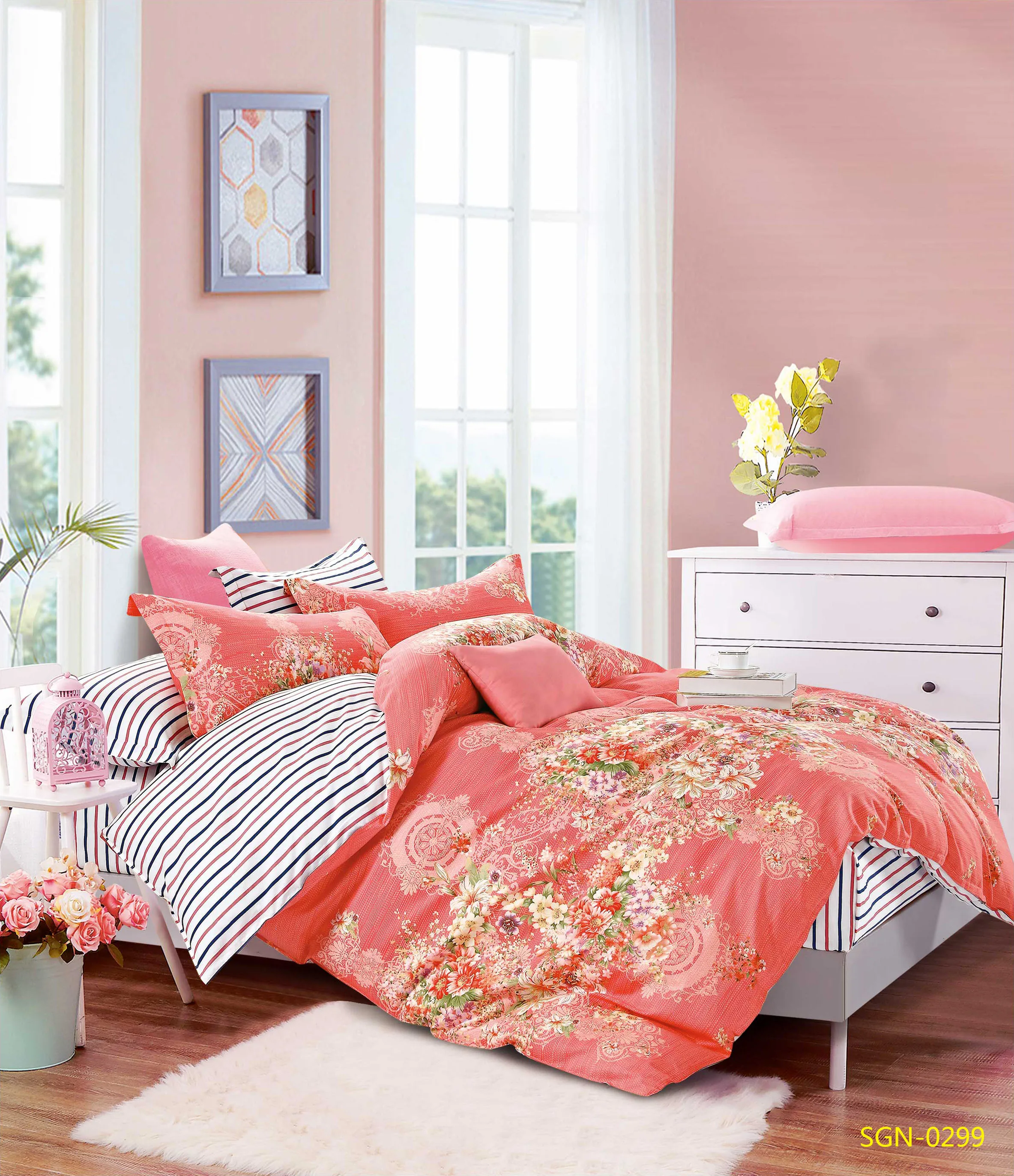 Famous Luxury Brand Design 32s Cotton Bedding Set 200x220 Printed Comforter Set Queen Size Buy