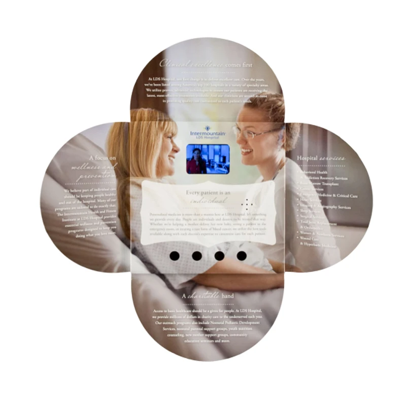 Factory price wholesale cheap electronic video visiting card 5.0 inch lcd module