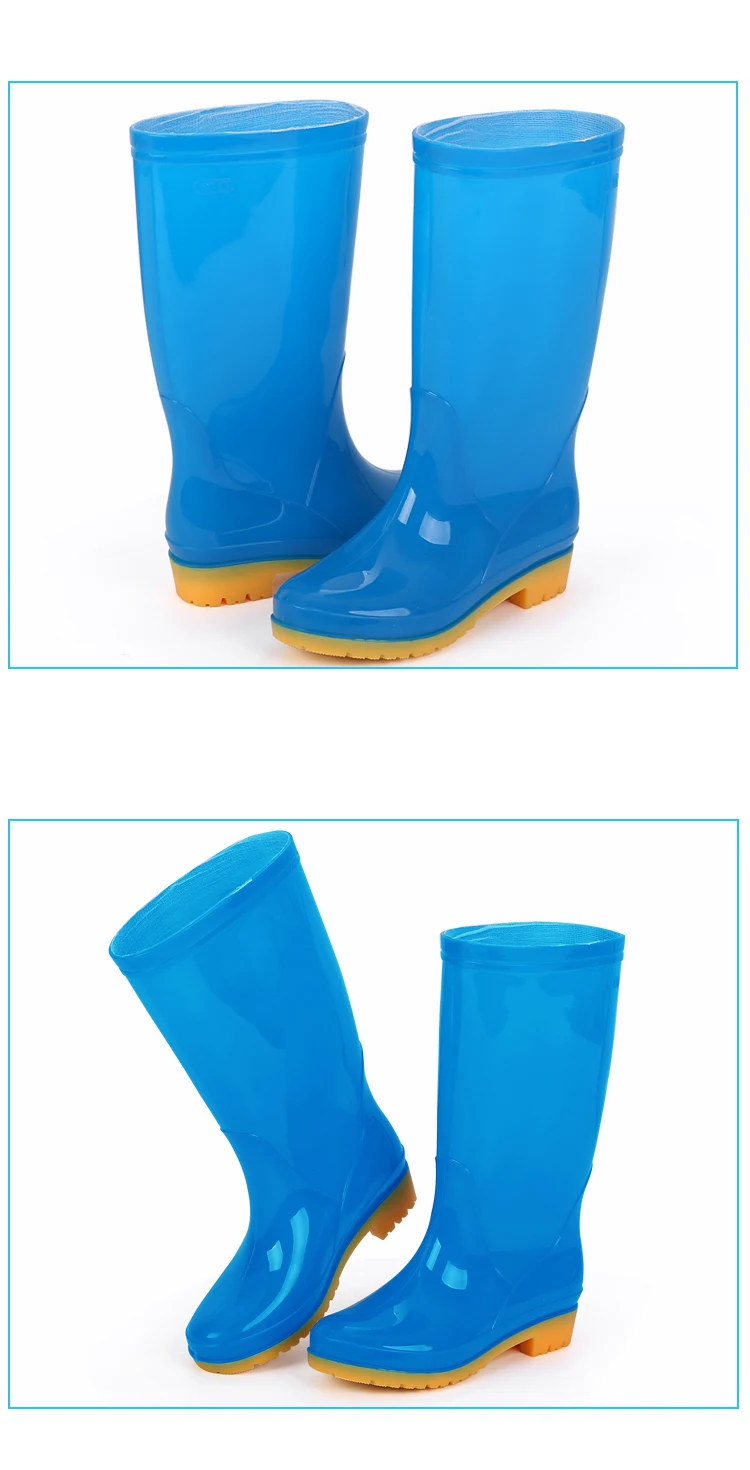 Boots Black Yellow Rain Jelly Stripe Most Poprlar Waterproof Unisex Women Ladies Cheap Packable Boot Mature Pvc Safety Shoes