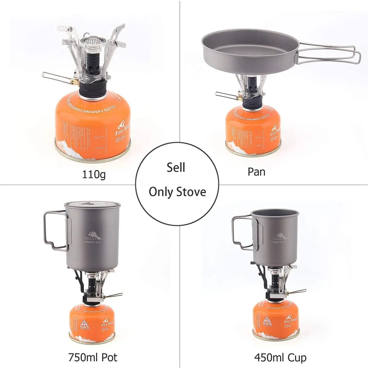 Backpacking Stove Portable Camping Stove With Piezo Ignition Stable