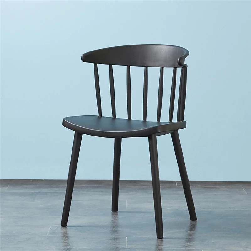 
Bazhou factory cheap price home furniture wholesale multiple colors custom stackable hard plastic dining chair 