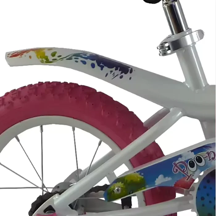 product high quality 14 single speed road bike for kids with steel fork ordinary pedal soft red street bicycle-5