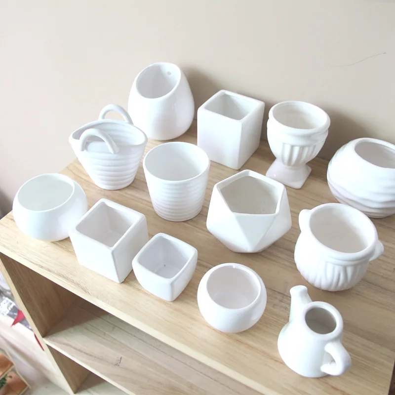 
Wholesale cheap ceramic flowerpot household decoration flower vase high-grade glazed ceramic flowerpot artificial flower bonsai 