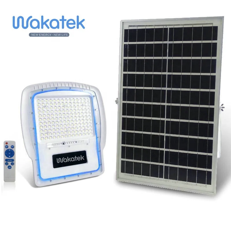 WAKATEK  300W Remote control IP67 outdoor waterproof solar led flood light