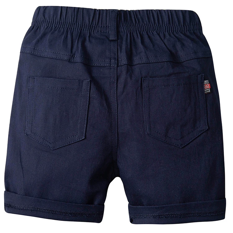 Summer boys shorts woven trojan embroidered casual pants 