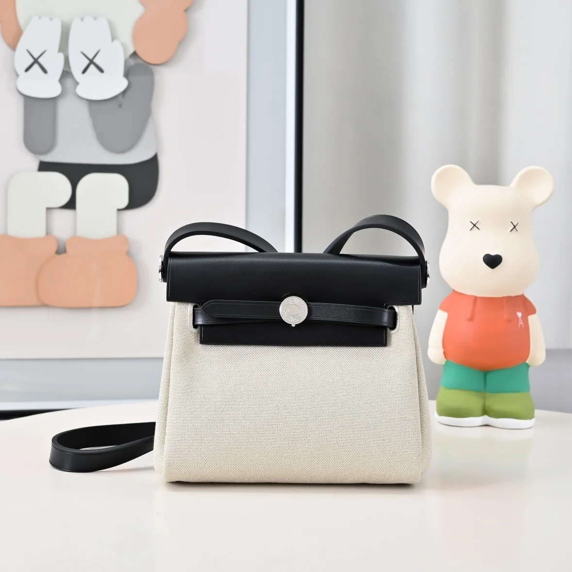 Miniherbag2025 moda kadın Crossbody omuzdan askili çanta yönlü Mini tuval ZIP kapatma tek kayış Polyester astar