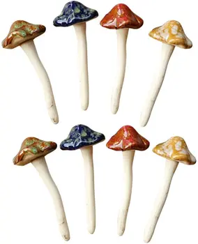 resin mushroom garden decor