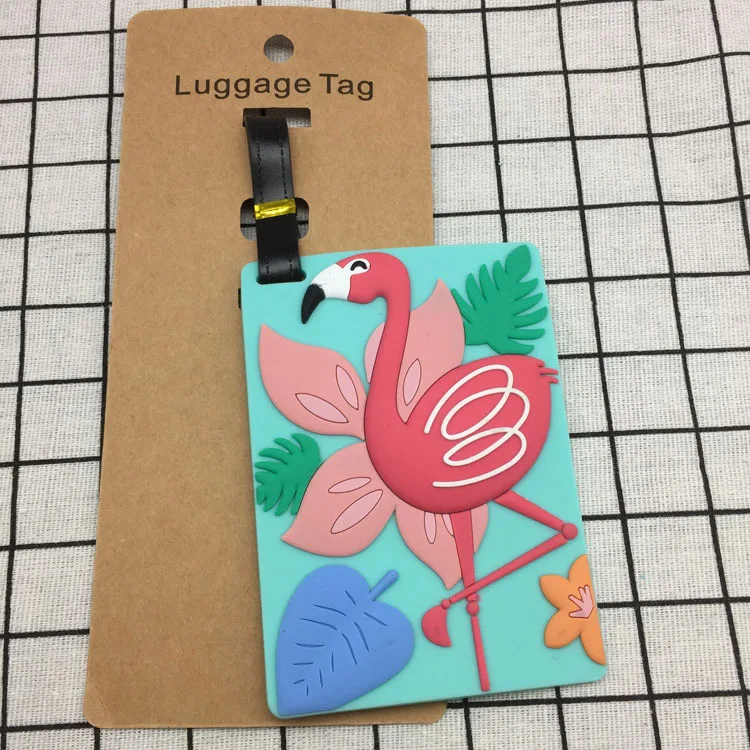 travel Accessories Creative Luggage Tag Animal Cartoon Silica Gel Suitcase ID Addres Holder Baggage Boarding Tags Portable Label