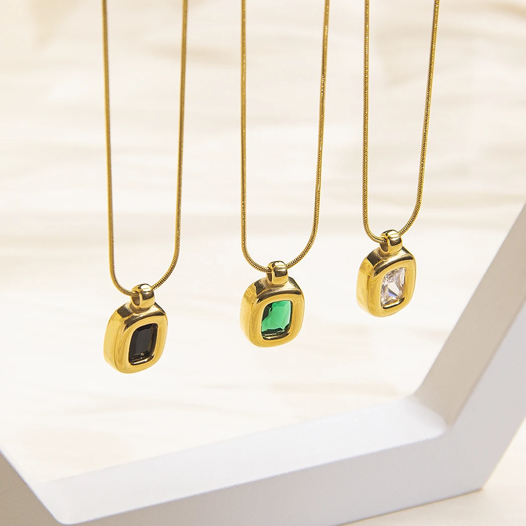 Powell 18k Gold Plated Snake Bone Chain Stainless Steel Necklace