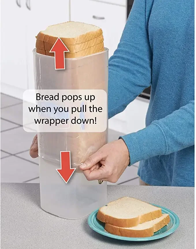 Fresh Bread Storage Container Plastic Buddeez Sandwich Size Bread Buddy
