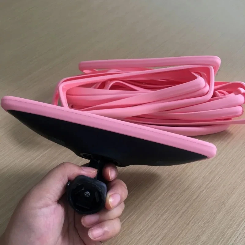 Pink Silicone Rearview Mirror Cover - Easy Install Protective Guard For Car Interior