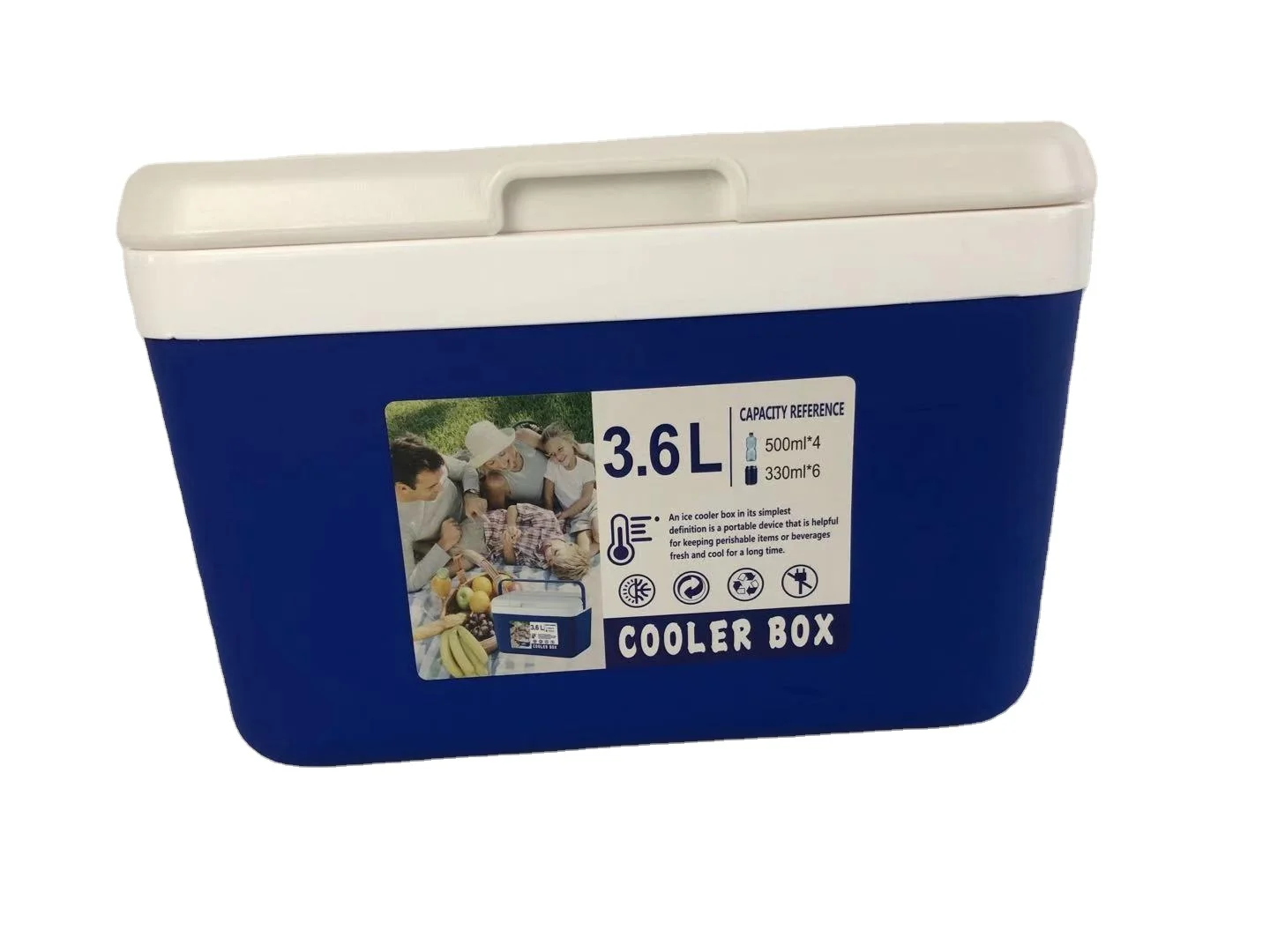 3.6 Liter Mini Cooler Box,Insulated Bucket,Refrigerated Fishing Shrimp