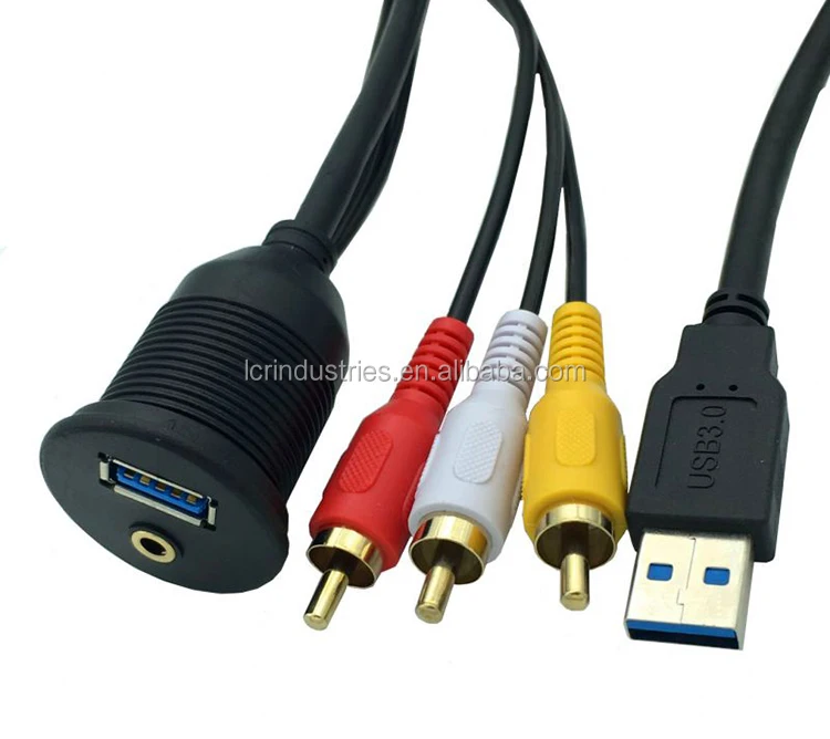 Aux to 3rca Female Cable