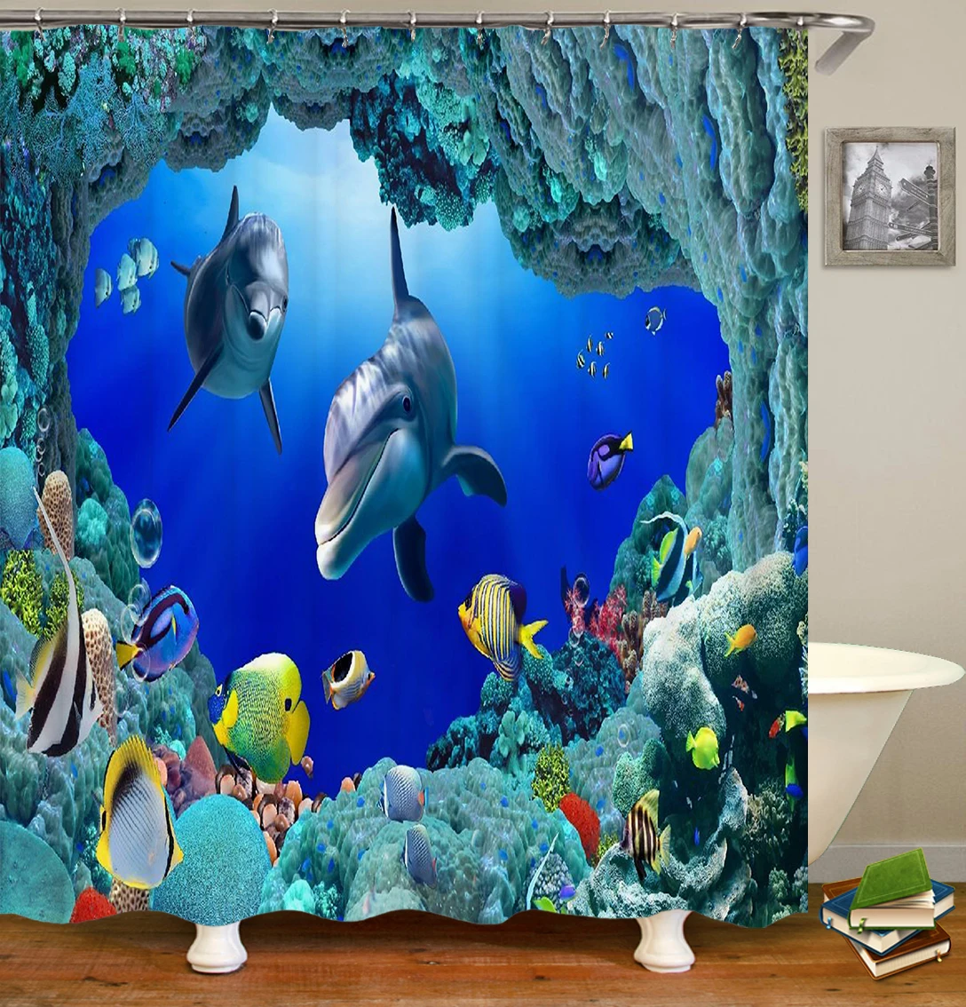 2020 Customized New Designer Art Deco Fashionable Bath Shower Curtains