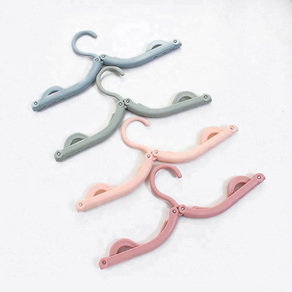 Wholesale Cheap Foldable Hanger Expandable Plastic Clothes Hanger For ...