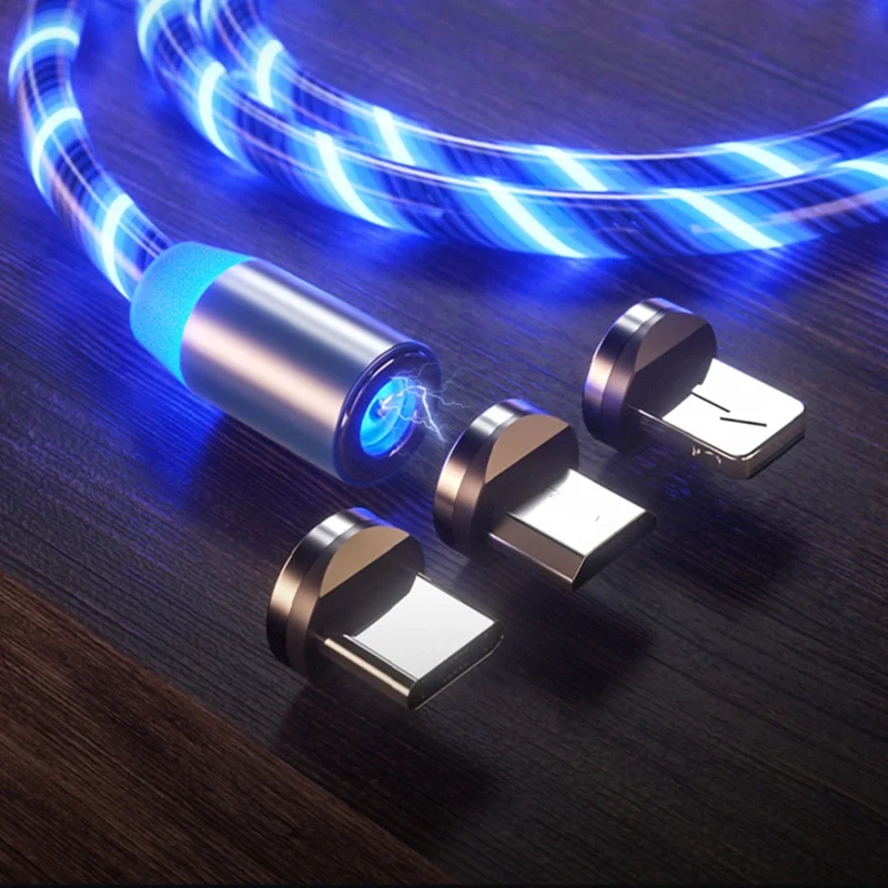 Strong magnetic magnetic head data cable 3-in-1 optical fiber charging cable - ANKUX.COM