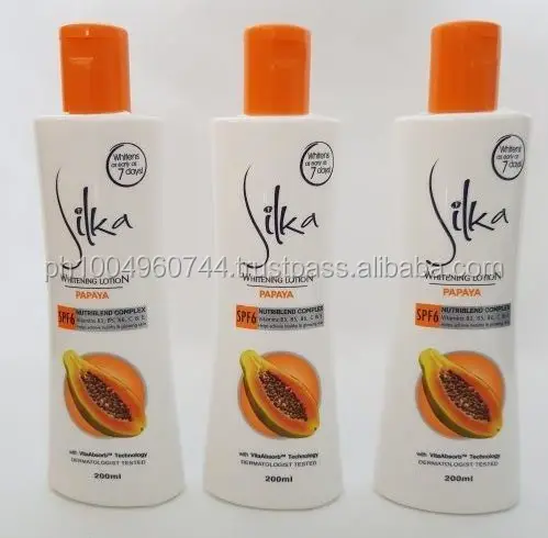 3 من Silka Skin Whitening Lotion Papaya Whitening في وقت مبكر يصل إلى 7 أيام شراء غسول التبييض غسول تفتيح البشرة منتج لوشن تفتيح البشرة على Alibaba Com
