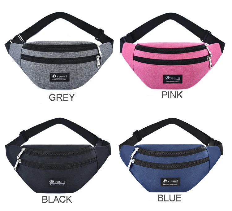 Outdoor Bum Bags 600D Polyester Running Waist Bag Wholesales Hiking Fanny Pack Camping Cute Smart Waist Packs