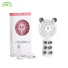 Customized color cute rabbit handheld air cool mini fan with usb rechargeable