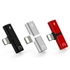 Dual Adapter Charging Audio Splitter for Lightning Jack to Earphone AUX Cable Connector Converter For iPhone X 10 7 8 Plus