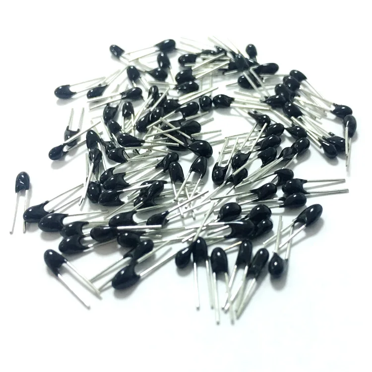 Temperature 25°C, measured resistance 10KΩ, small black head plug-in NTC thermistor factory