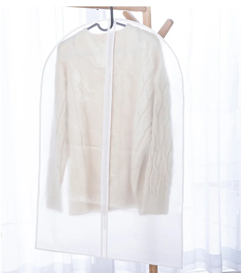 Side Zipper Foldable Clothes Cover Travel Storage Garment Suit Bag