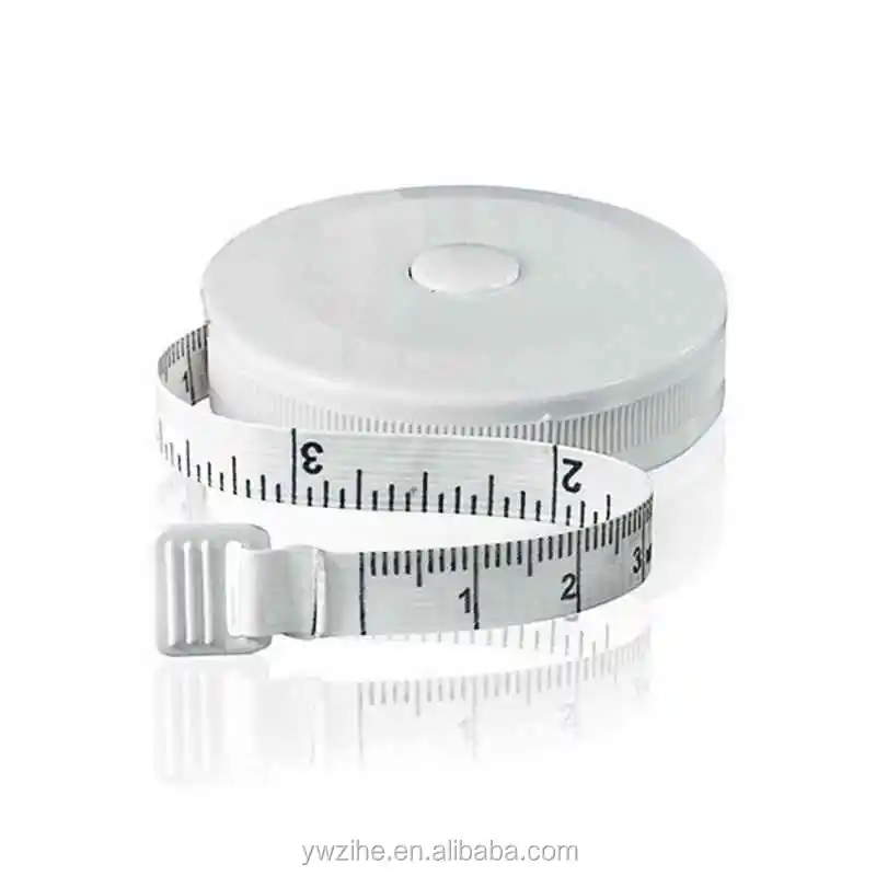 White Measurement Tape Roll with Number of Centimeter and Inch I