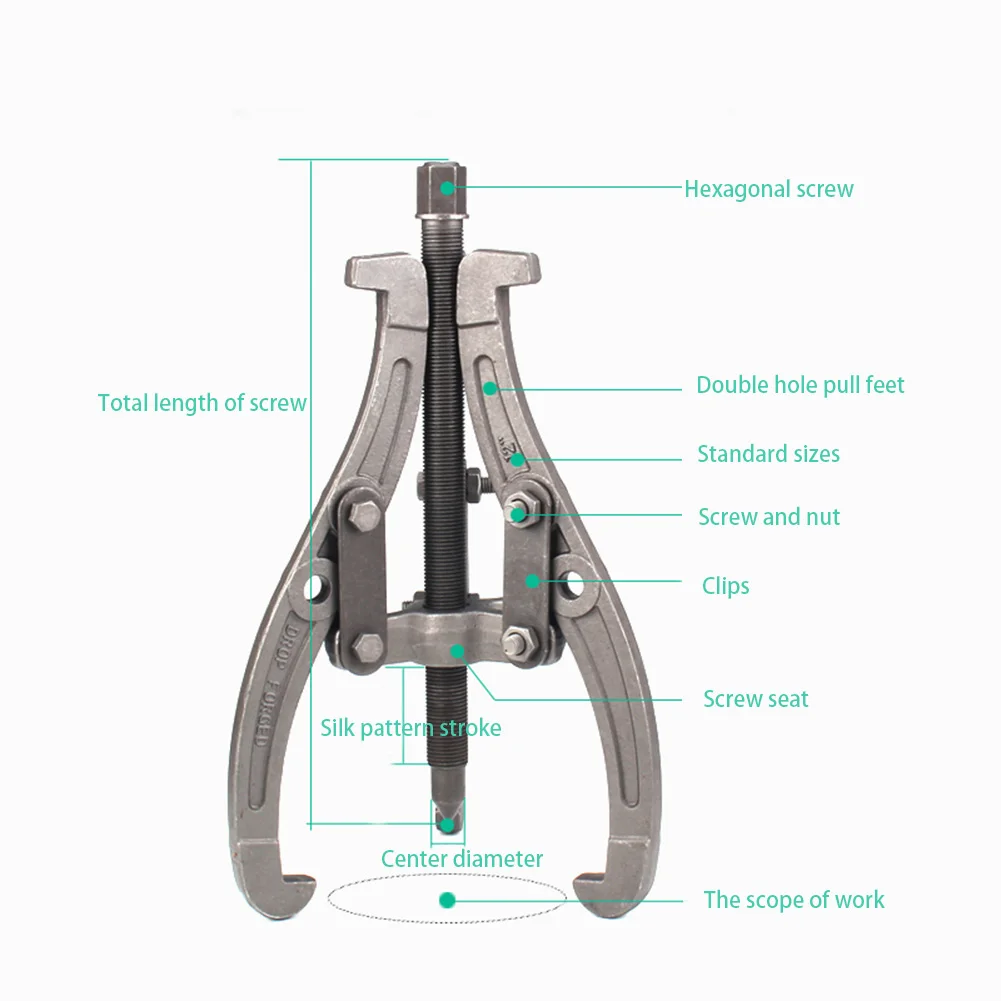Three Jaw Gear Puller 3 Jaw Reversible Fly Wheel Pulley Remover Kit For Removing Gear Sprocket