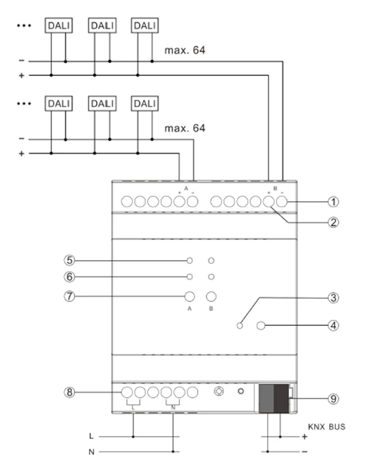 Professional Manufacturer KNX/EIB GVS KNX K-bus Smart Home 64 Single ...