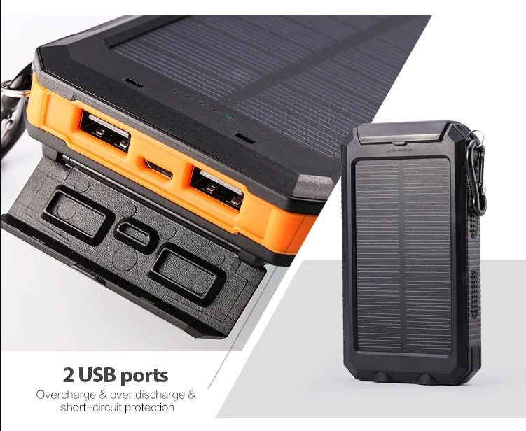 waterproof high quality power banks solar powerbank 10000mah - ANKUX.COM