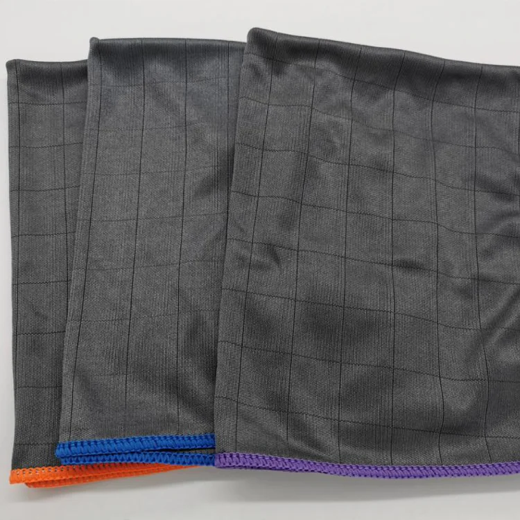Custom Ecofriendly Carbon Fiber Cleaning Cloth Reusable Kitchen Towel Glasses Cleaning Cloth