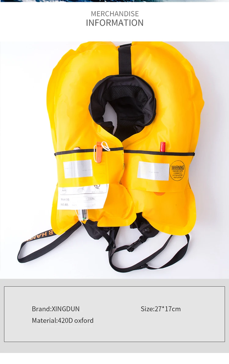 Top Quality Automatic Inflatable Life Jacket Drifing And Fishing Life