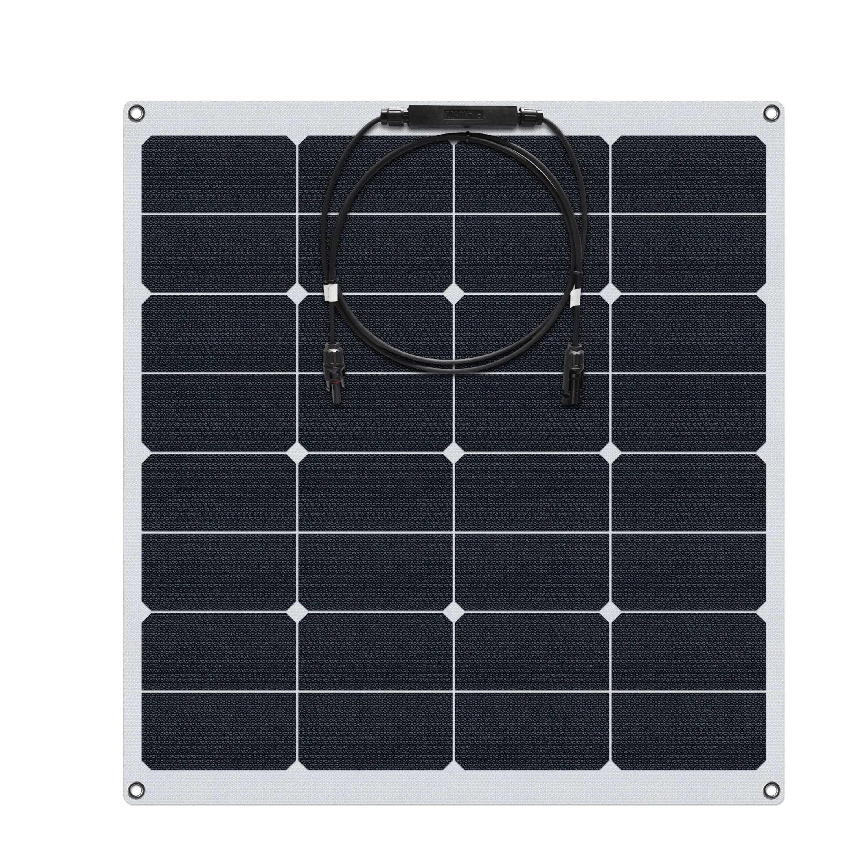 Sunpower Etfe Flexible 50w Solar Panel High Efficiency Light Weight Buy Flexible Solar Panel