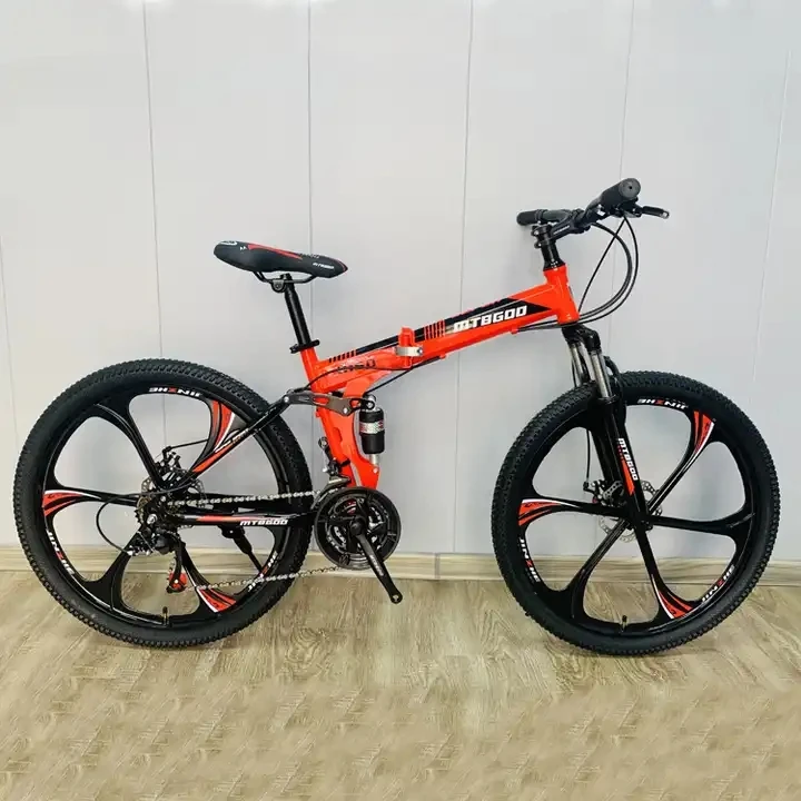 Folding full suspension fashion mountain bike