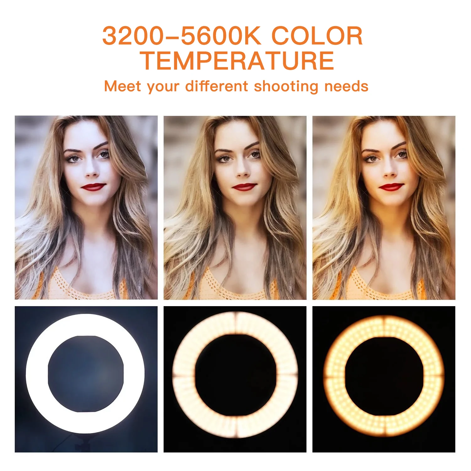 Kingshowstar - Live Broadcast Led Photography Ring Light 5500k Selfie 10 Inch 18 Inch Ring Fill Light Led Ring Light Ungrouped 13