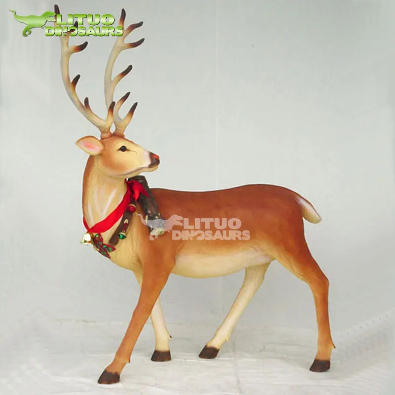 Christmas Fiberglass Decoration Life Size Reindeer Buy Life Size