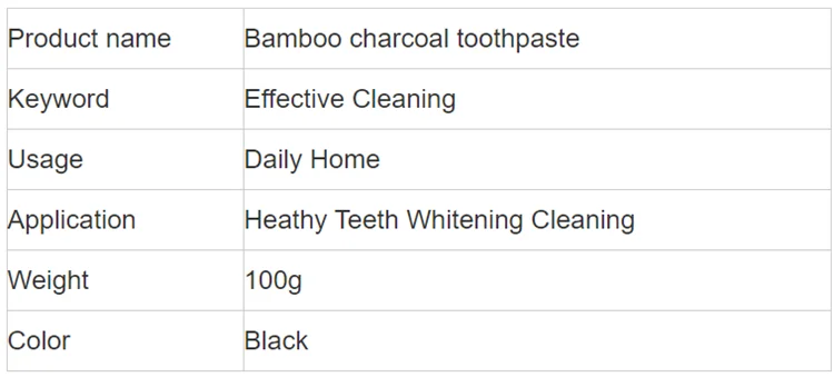 Charcoal & Organic Coconut Oil Teeth Whitening Toothpaste Black Tooth Paste