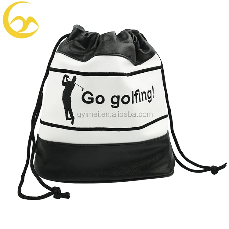 Wholesale Custom Golf Tee Pouch Ball Pouch Bag With Metal Clip Zipper