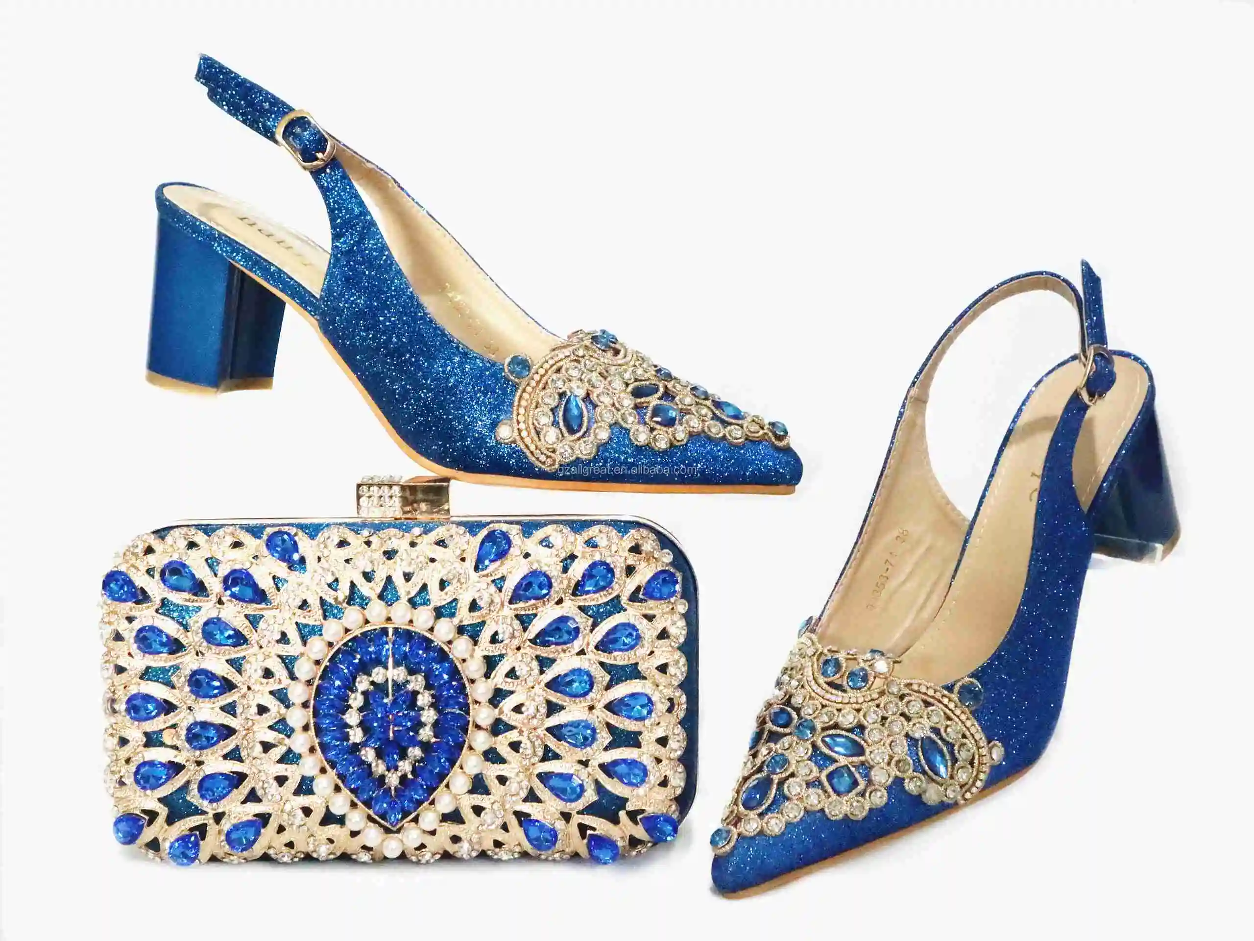 Latest Design Italian Party Shoes and Bags to Match Shoes With Bag