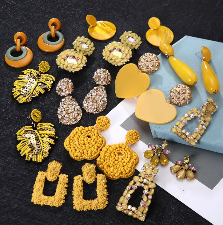 buy 时尚耳环套装,声明耳环女,耳坠耳钉 product on alibaba