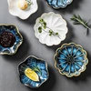 Various flower shaped high quality home table dinner ceramic plates porcelain bone dessert/snake dishes