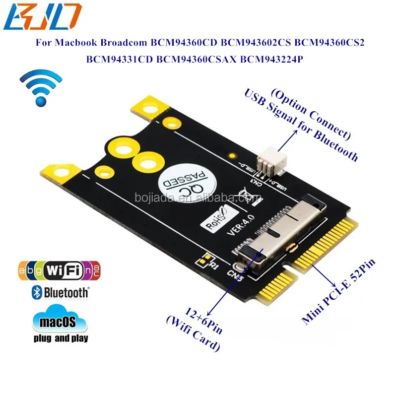 Bcm943602cs Bcm94360cd Bcm94331 Bcm94331cd Bcm943224p 12+6pin Wifi Bt ...