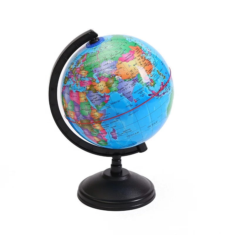 Bsci Factory 6 Inch 14.16cm Rotating Pvc Globe World Map Plastic Globe