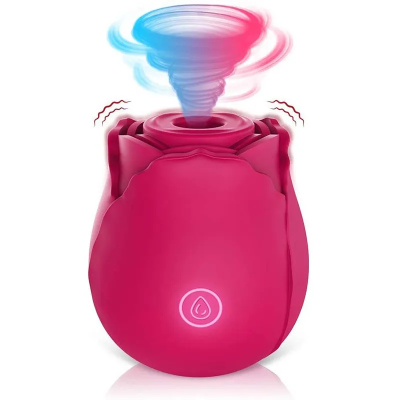 Rose G-Spot Vibrator Masturbator Adult Sex Toy Massager for Women with Vibration Sucking Feature
