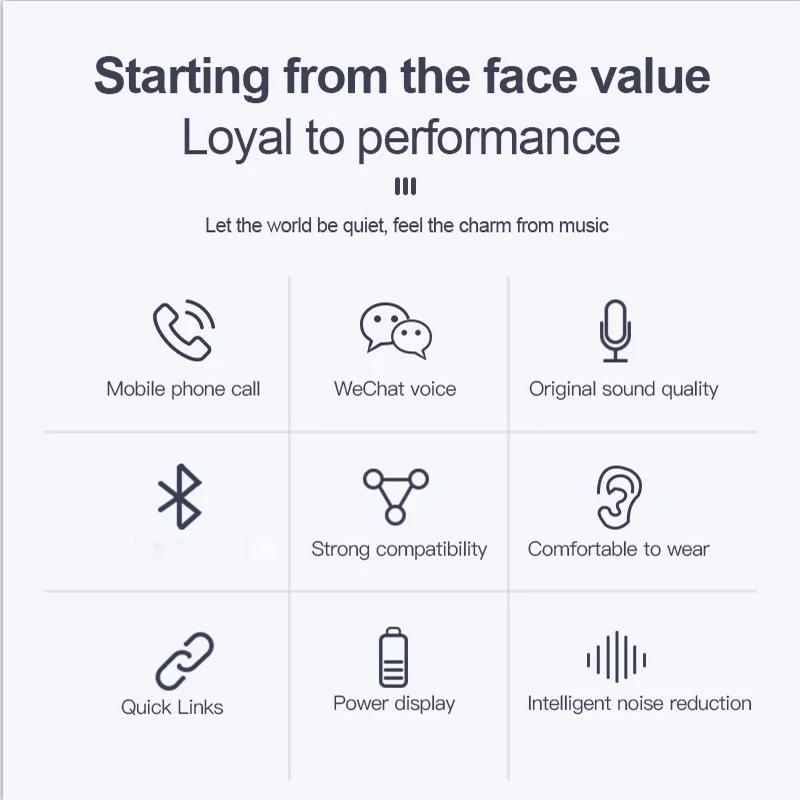 i7/i7s tws /i8/i9/i9s TWS wireless earphone Sports portable music earphones LED wireless stereo headphone auriculares inalambric - ANKUX.COM
