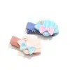 Cute Resin Bow Pearl Seashell Hair Clip Womens Resin Hair Barrette Kids Hair Accessory Girl